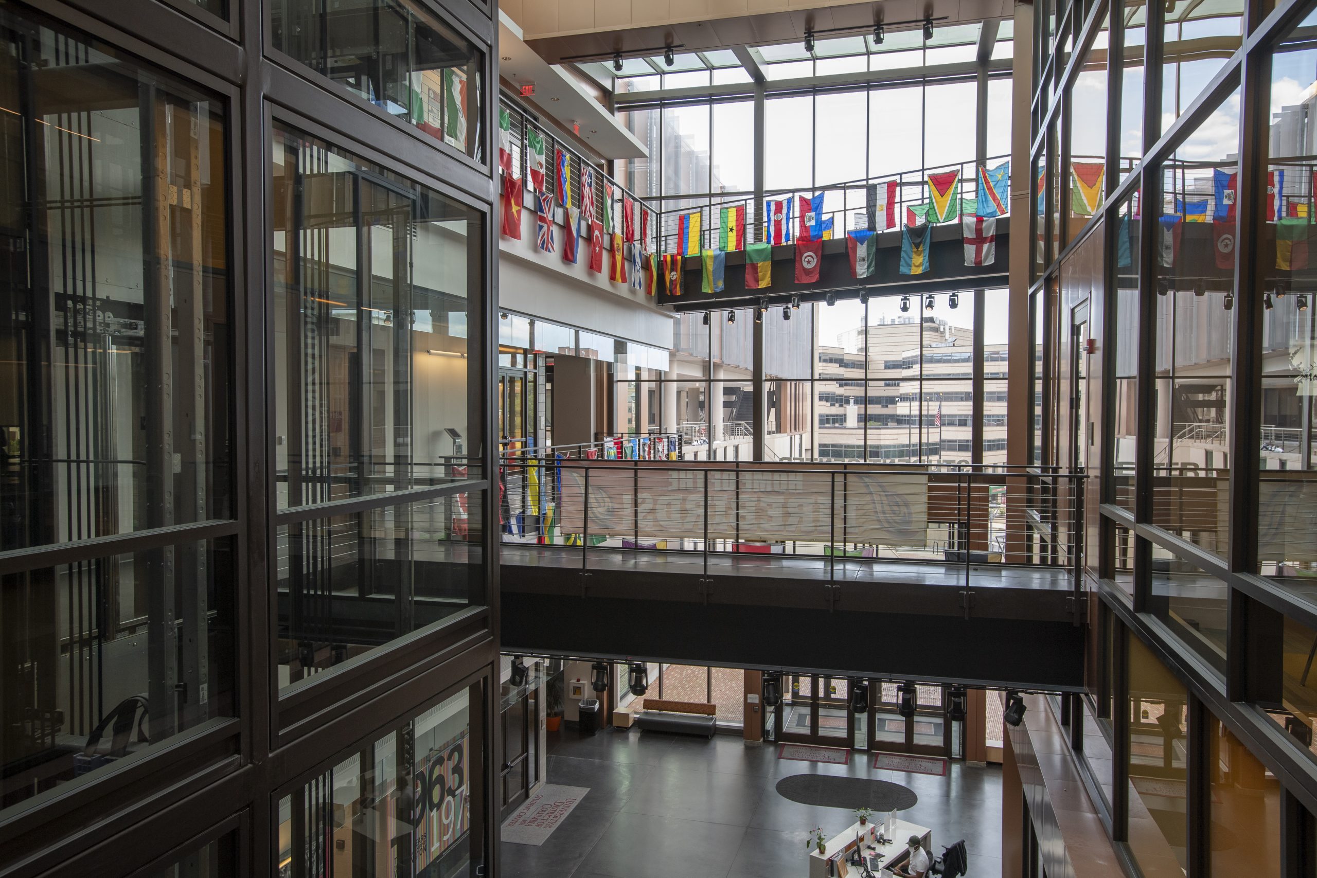 wide view of the student center