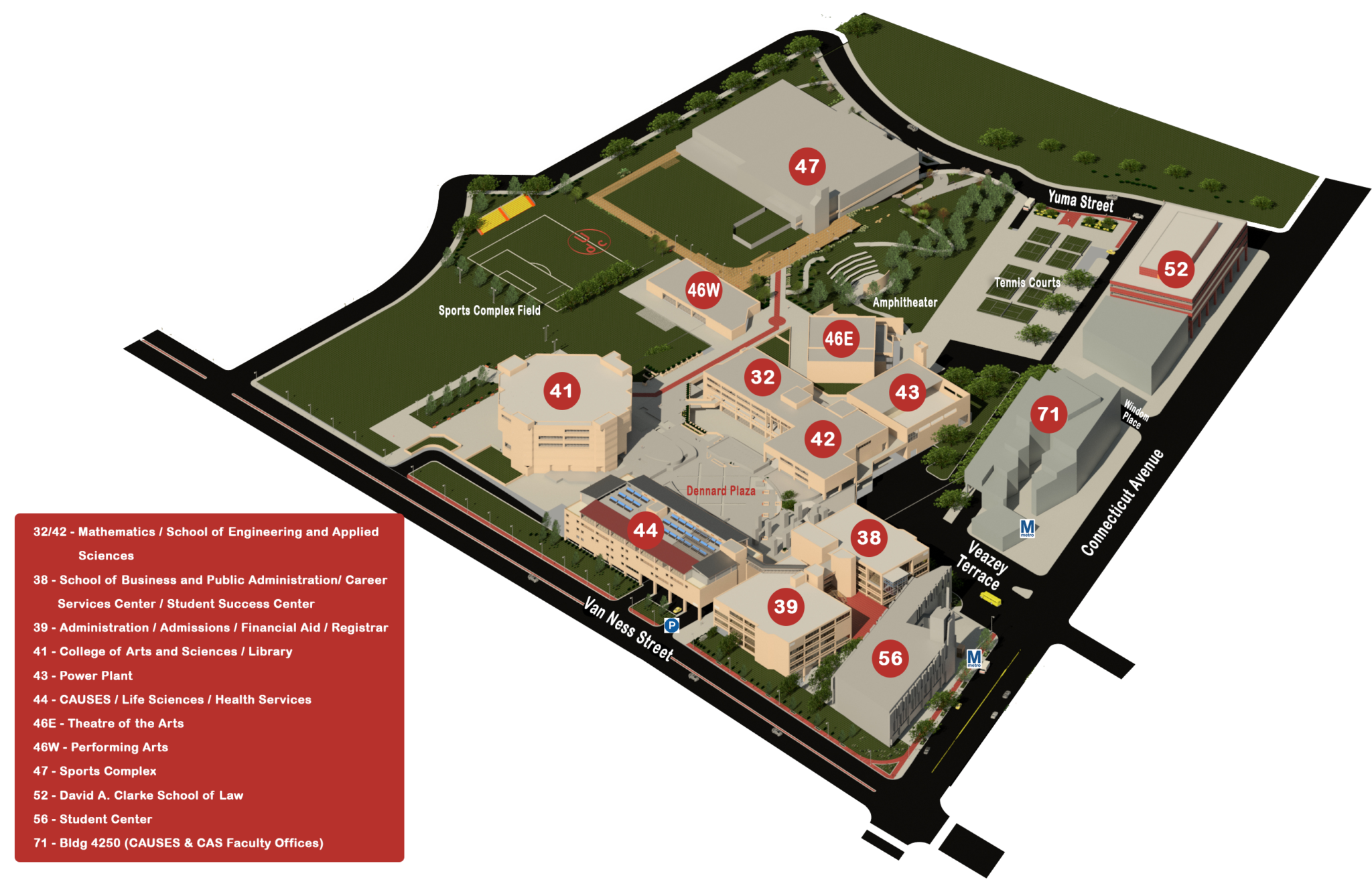 Van Ness campus map